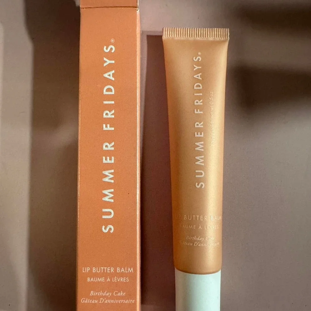 🎂 Summer Fridays Birthday Cake Lip Butter Balm ✨